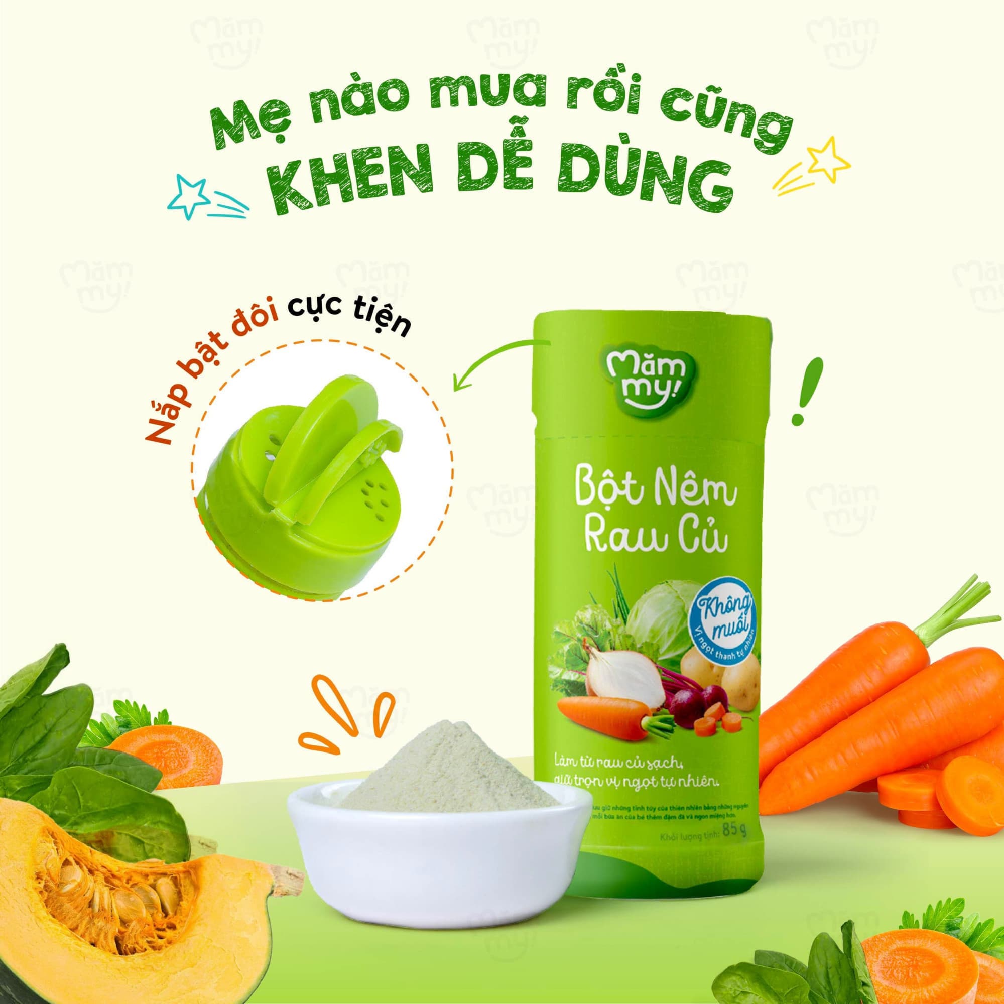 Bột nêm rau củ Mămmy - Hũ 85g 8