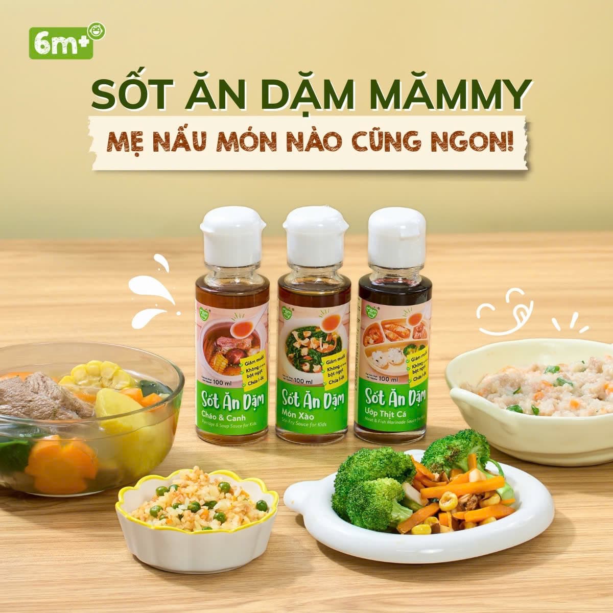 Sốt ăn dặm - Cháo & Canh 100ml 3