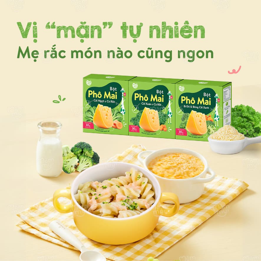 Bột phô mai Cải Ngọt & Cà Rốt 30 g (3 g x 10 gói) 11