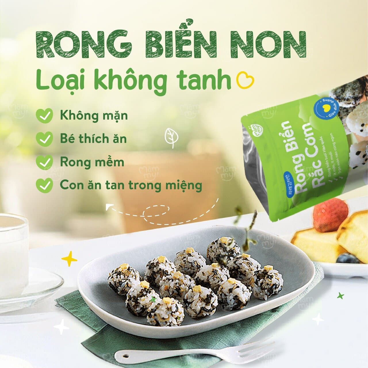 Rong biển giòn ăn dặm rắc cơm - Túi 40g 4