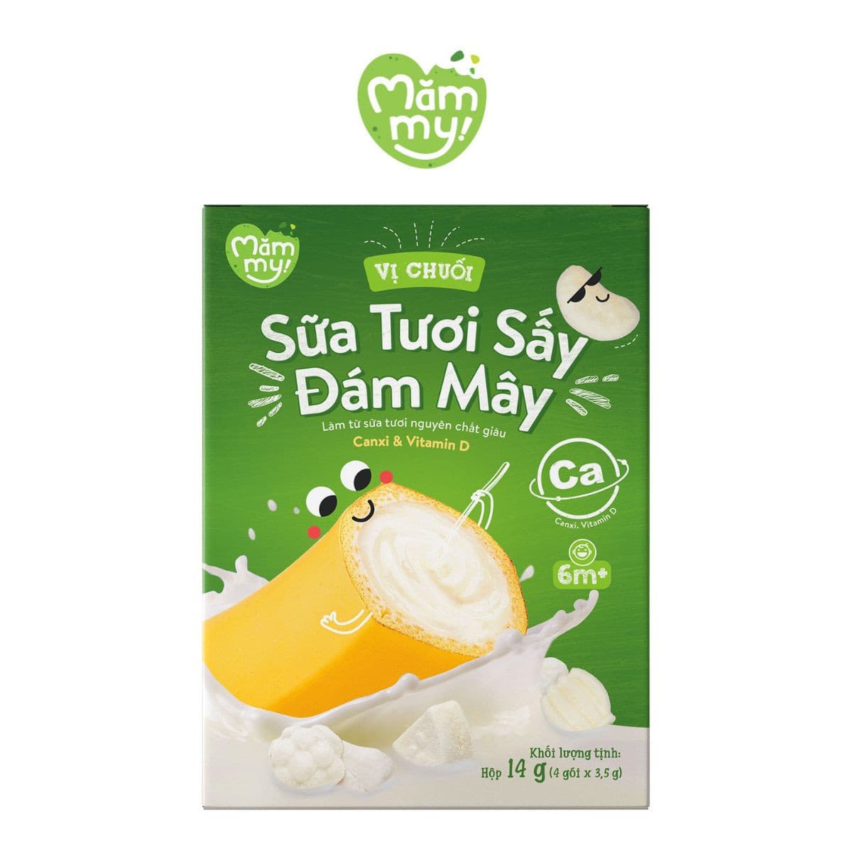 Sữa tươi sấy Vị Chuối - Hộp 14g 1