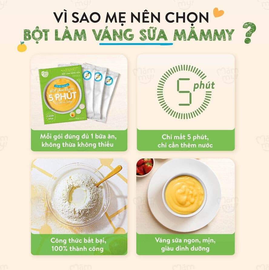 Bột làm váng sữa vị Vani và trứng - Hộp 60g 3