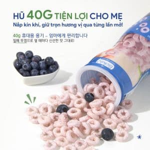 Bánh ăn dặm vị bí đỏ chuối Biobaby - Hũ 40g 4