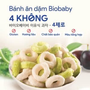 Bánh ăn dặm vị bí đỏ chuối Biobaby - Hũ 40g 6