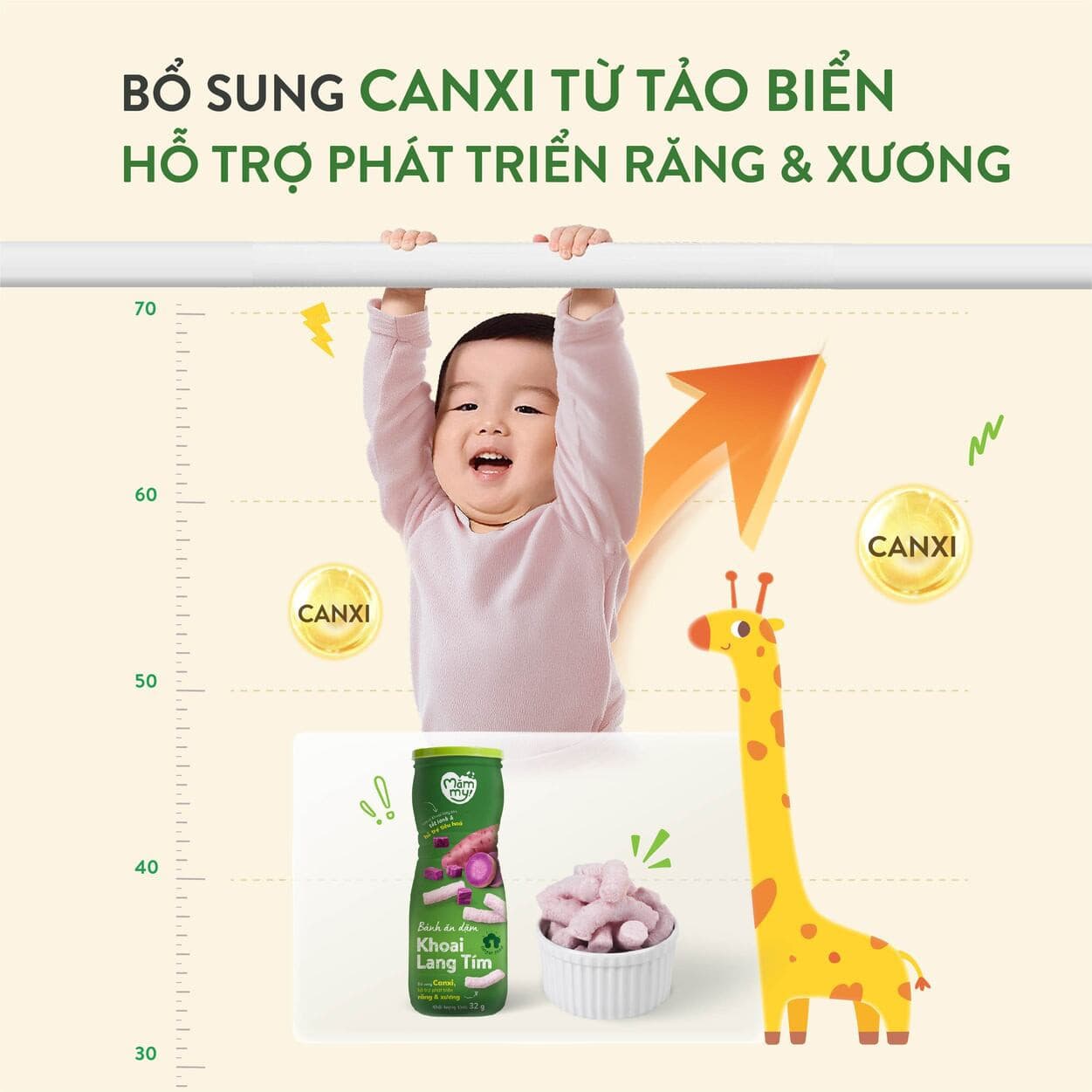 Combo 3 hũ bánh ăn dặm vị trái cây - Tặng thú nhún cho bé 6