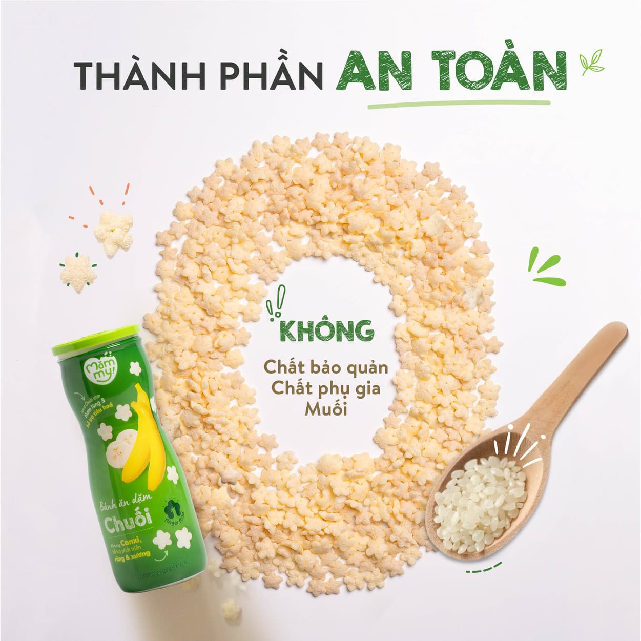 Combo 3 hũ bánh ăn dặm vị trái cây - Tặng thú nhún cho bé 3