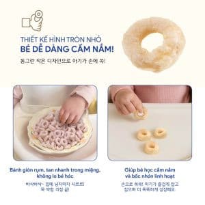 Bánh ăn dặm vị bí đỏ chuối Biobaby - Hũ 40g 2