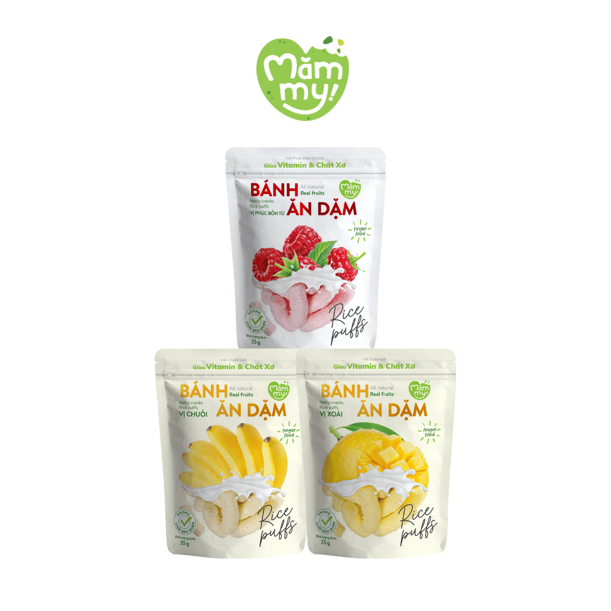 Combo 3 Bánh ăn dặm Túi 35g