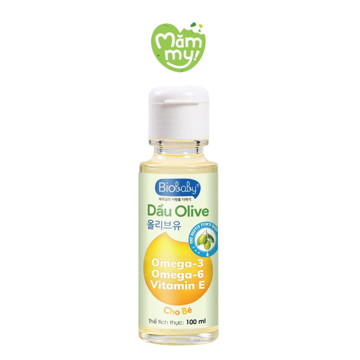 Dầu olive ăn dặm Biobaby - Chai 100ml