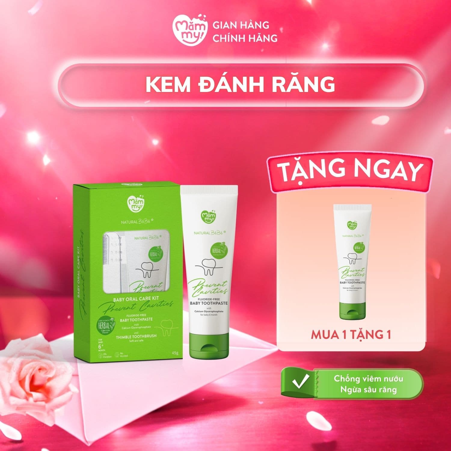 Kem đánh răng thảo dược Natural BéBé 21