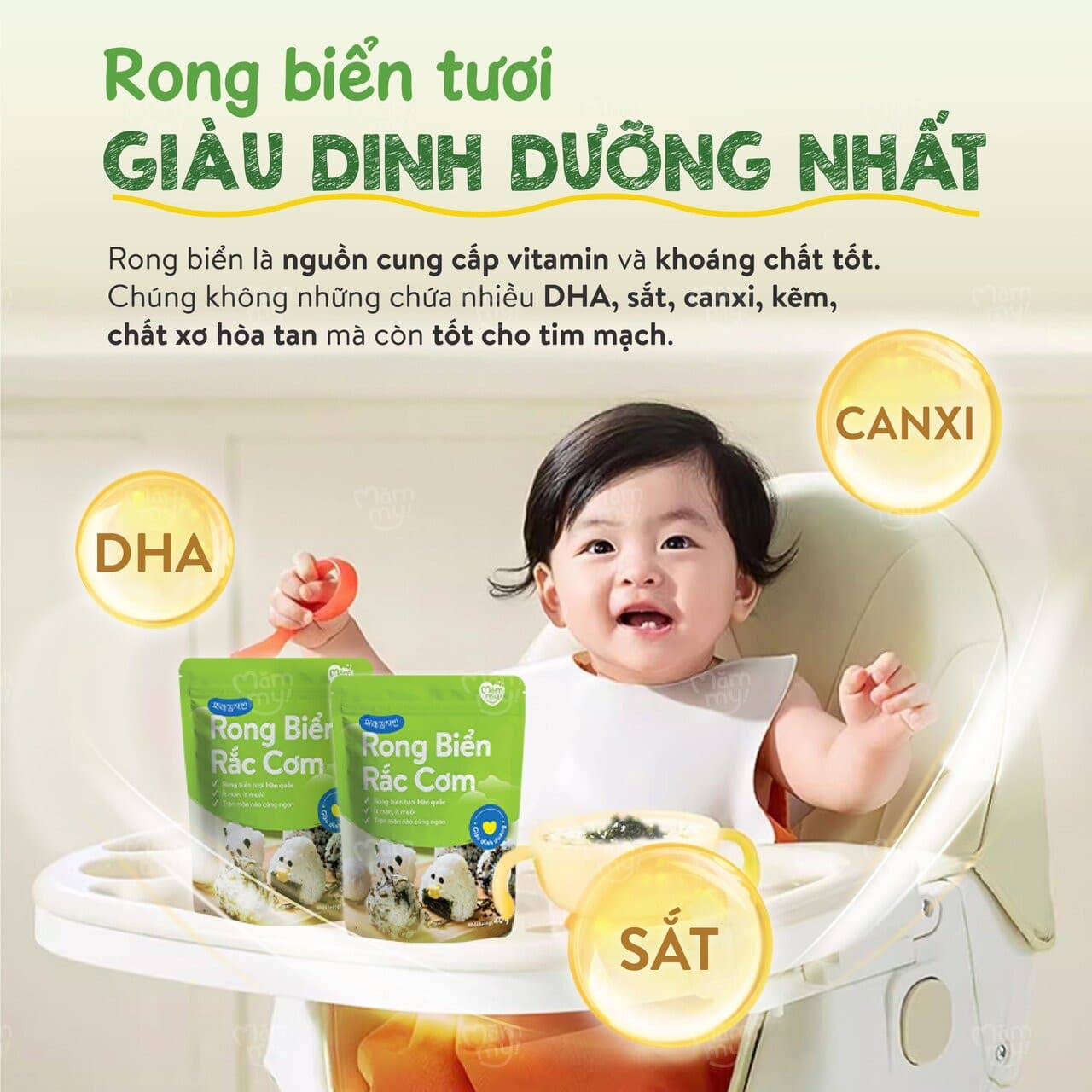 Combo 3 rong biển giòn rắc cơm - Tặng Ngựa bập bênh 2