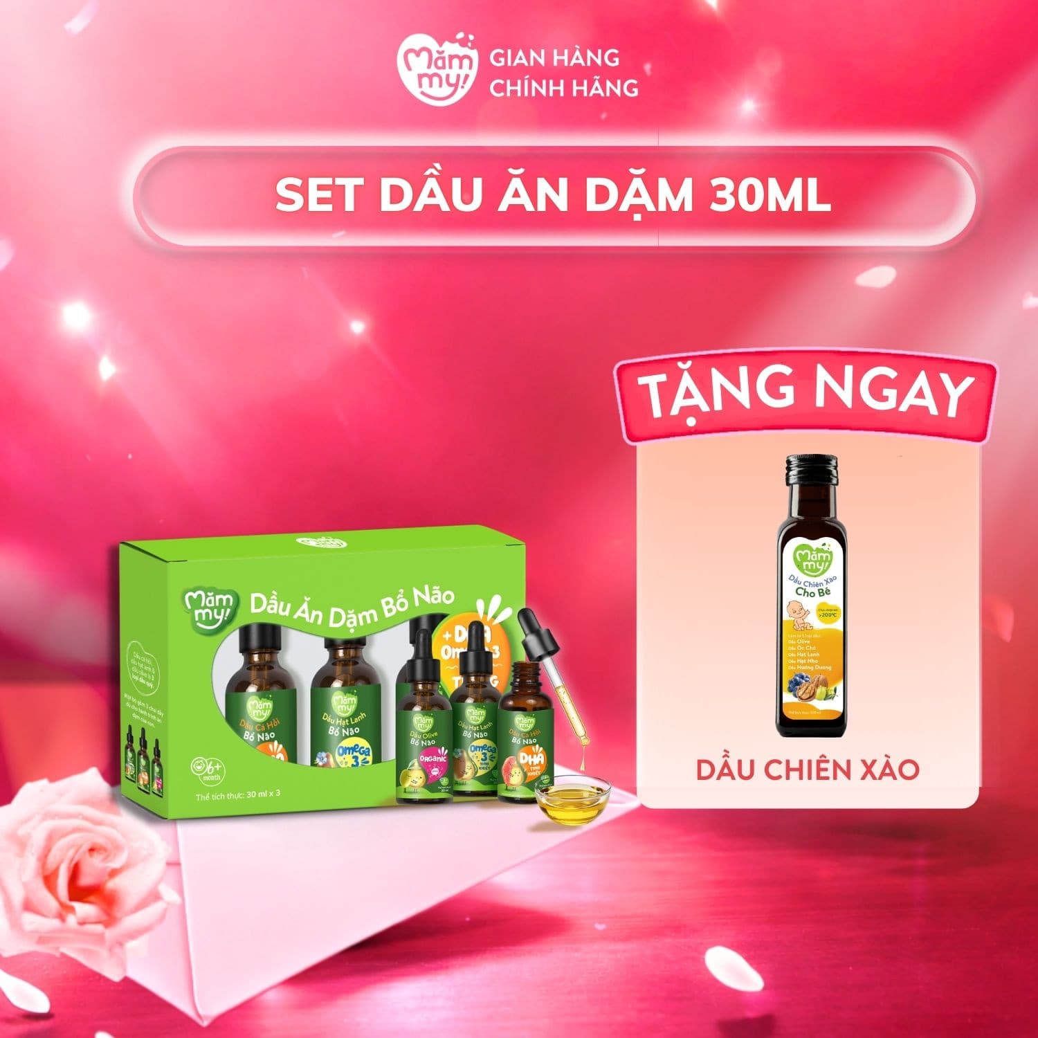 Set 3 Chai Dầu Ăn Dặm Bổ Não Mămmy (30ml/Chai) 1