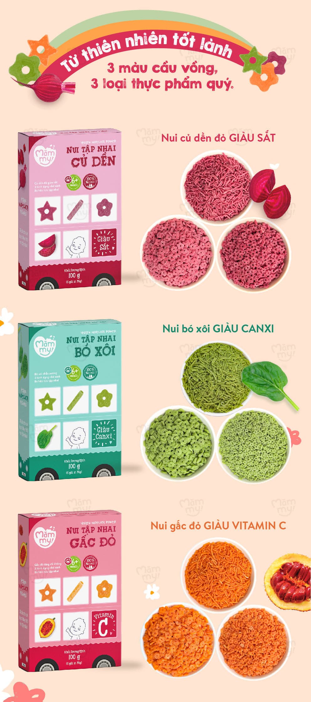 Combo 3 nui mini tập nhai - Tặng bình nước cho bé 9